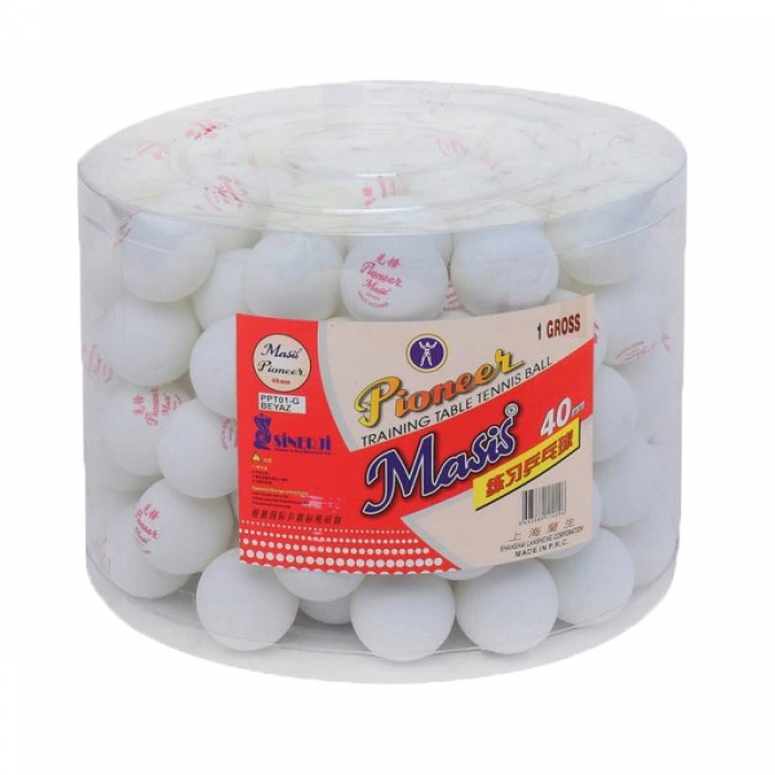 Masis Pin Pon Topu Pioneer 40 Mm Beyaz Ppt01-g