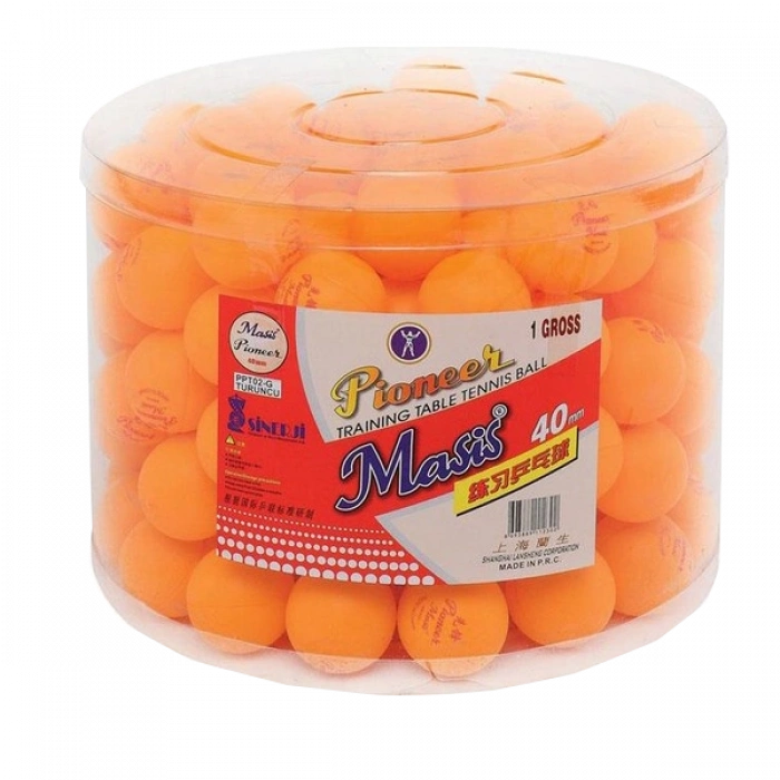 Masis Pin Pon Topu Pioneer 40 Mm Turuncu Ppt02-g