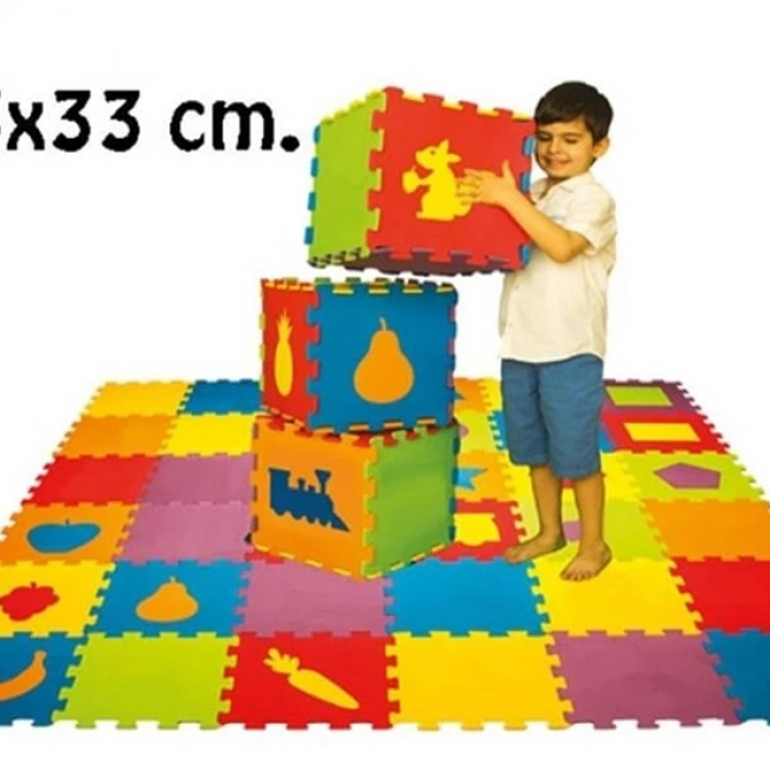 Matrax Eva Puzzle|33x33cm.x 7 Mm.| Geometrik Şekiller