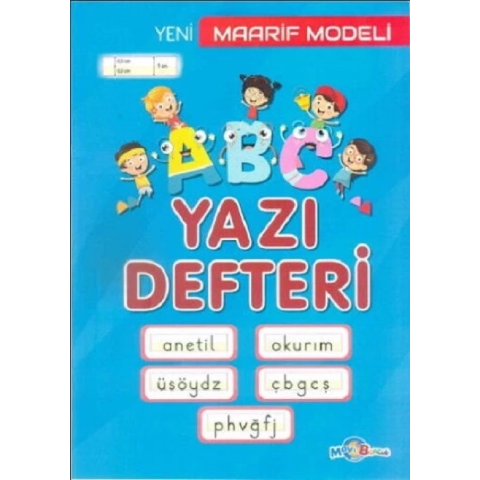 Mavi Boncuk Maarif Model Yazı Defteri Dik Kılavuz