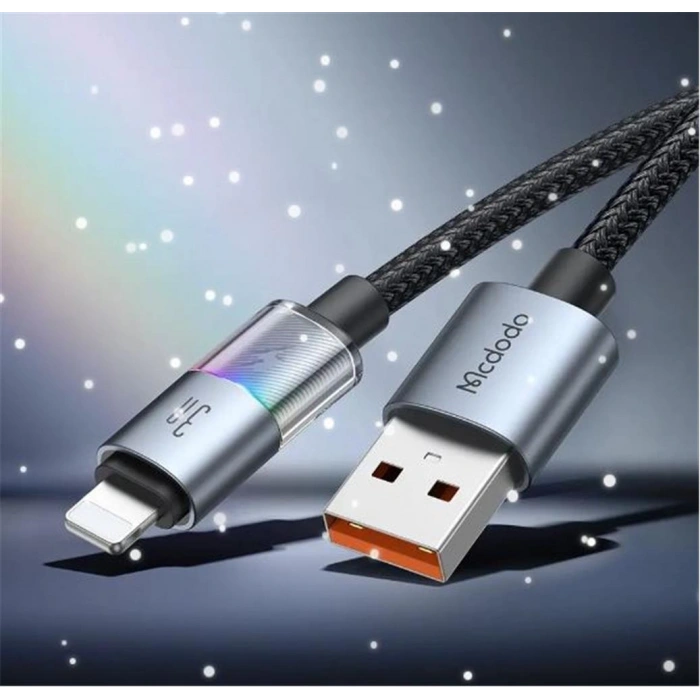 Mcdodo Ca-8170 Usb-a To Lighning 7 Renkli Işıklı 1.2m Kablo