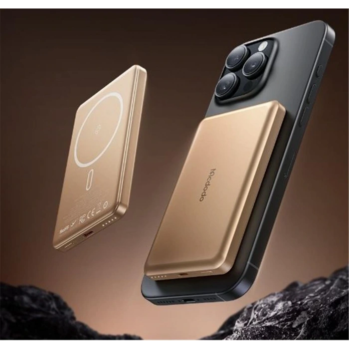 MCDODO MC-4642 5000mAh 20W Metal Ultra İnce Manyetik Kablosuz Powerbank