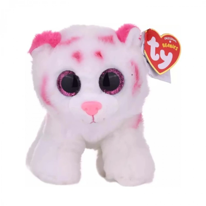 Mega Tabor - Pınk/Whıte Tıger Reg Pembe/Beyaz Aslan 15CM Peluş Oyuncak