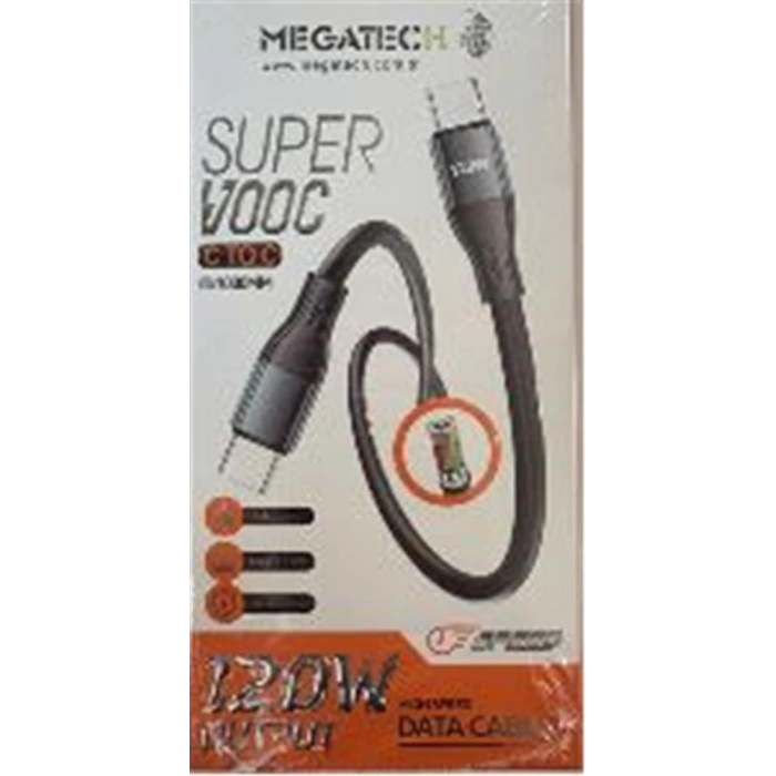 Megatech Mt-120ut 120w Usb To Type-c Data Kablosu