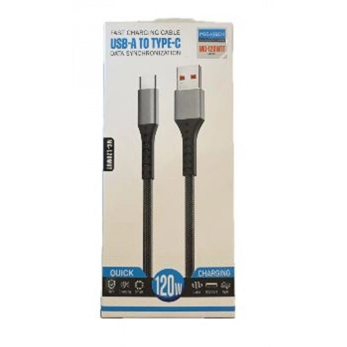 Megatech Mt-120ut Hasır 120w Type-c To Type-c Data Kablosu