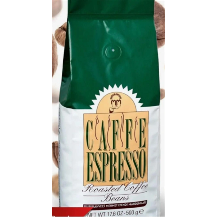 Mehmet Efendi 500Gr Cafe Espresso Çekirdek Roasted Coffee No1