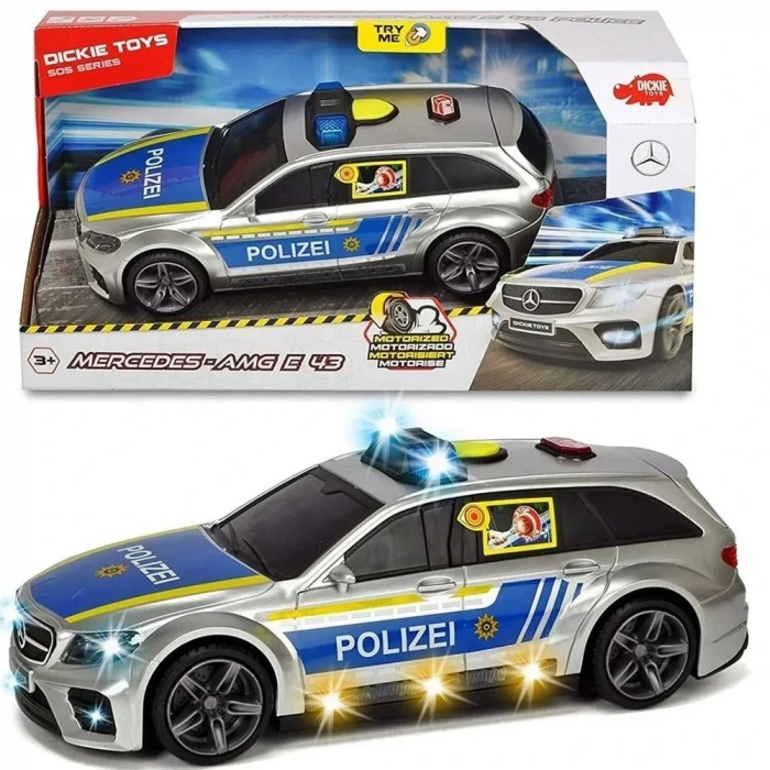 Mercedes-amg E43 Sesli Ve Işıklı Polis Arabası