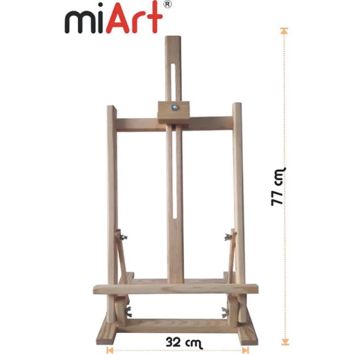 MiArt Masaüstü Lüks Çam Şövale 77 cm