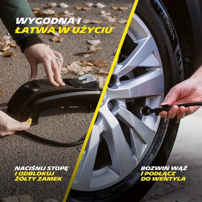 Michelin Mc12204 Basınç Göstergeli Ayak Pompası