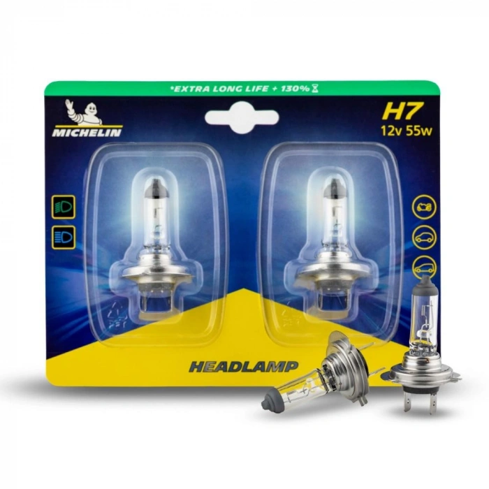 Michelin Mc32293 12volt 55watt 1500 Lümen H7 2’li Halojen Far Seti