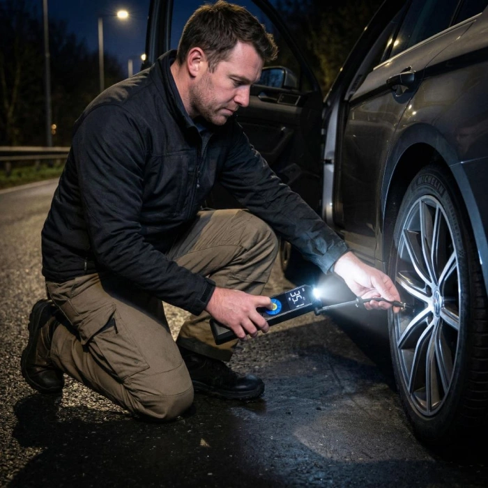 Michelin Mc34648 Şarjlı Li-ion 150 Psı Taşınabilir Dijital Basınç Göstergeli Led Aydınlatmalı Lastik Şişirme Pompası