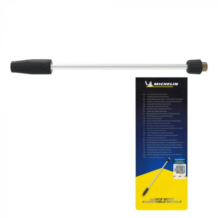 Michelin Mpx47014 Basınçlı Yıkama Makinesi Tabancası İçin Pirinç Alaşımlı Mızrak Ve Basınç Ayarlı Su Püskürtme Başlığı