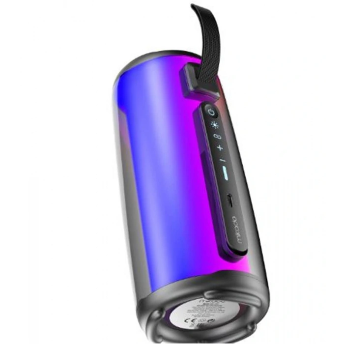 Mikado MD-17BT Capella Siyah 10W 1 RGB Mikrofonlu   Kart-Aux-Usb TWS 1800 mAh Bataryalı Speaker