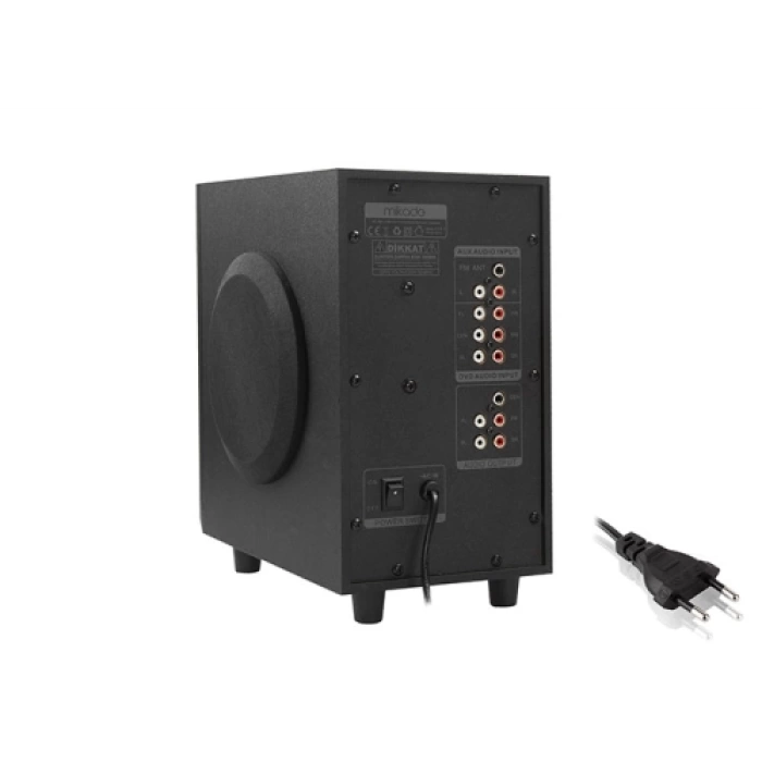 MIKADO MD-505, 70W, 5+1, Masaüstü, FM/BT/SD/USB, Siyah Kasa, Speaker