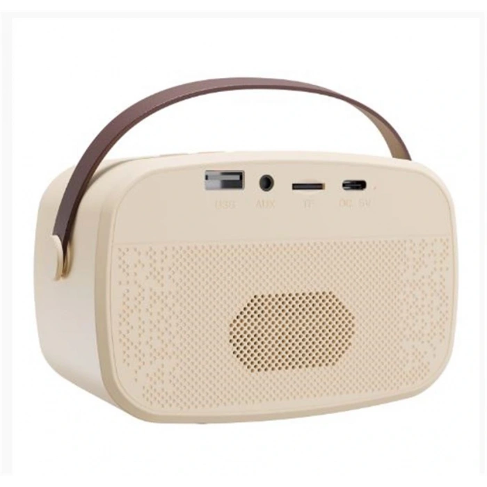 Mikado Md-57bt Endless 5w Bej Tf + Usb + Aux + Bt Destekli 2 Wireless Karaoke Mikrofon 1200mah