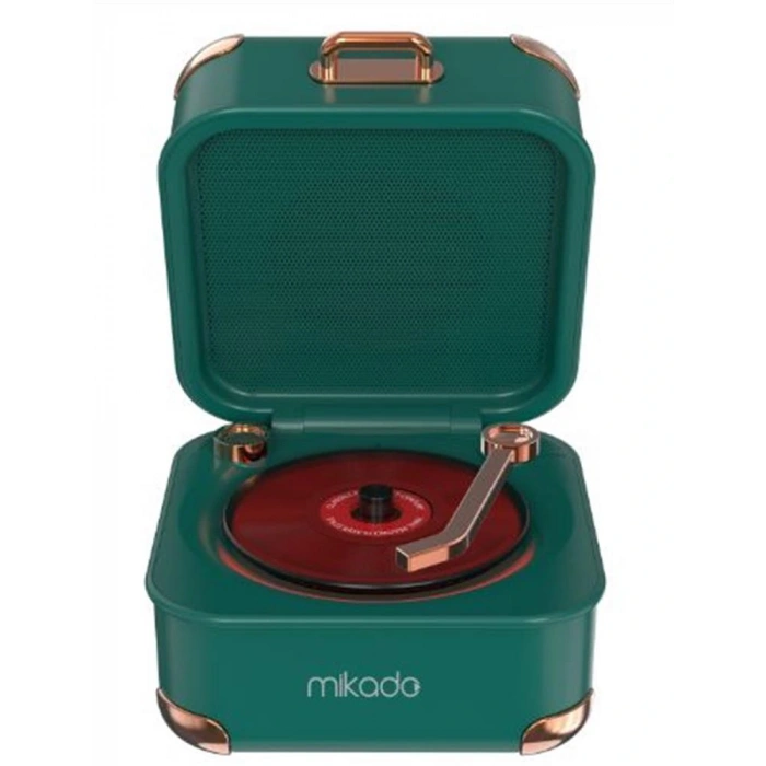 Mikado Md-62bt 5w 1200mah Yeşil Tf Kart + Bluetooth Destekli Klasik Retro Müzik Kutusu