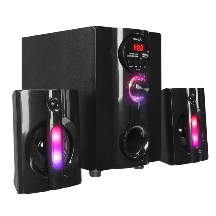 Mikado Md-95bt 2+1 20w Siyah Multimedya Fm-bt-sd-usb Speaker Hoparlör Kumandalı