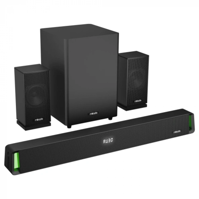 Mıkado Md-sbt35, 160w, 5+1, Masaüstü, Bt/aux/usb/hdmı/optıcal, Soundbar, Siyah Kasa, Ev Sinema Sistemi