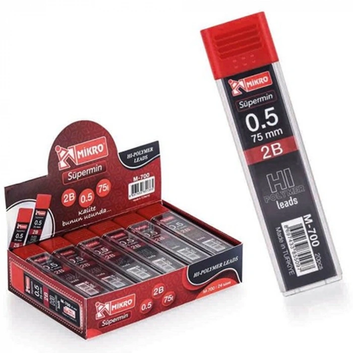Mikro Kalem Ucu (min) 75 Mm 2b 0.5 Mm M-700
