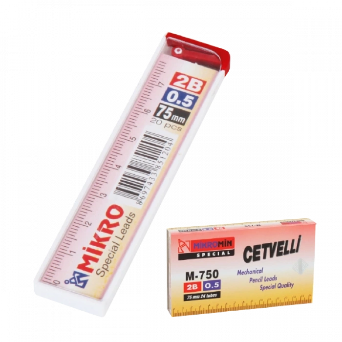 Mikro Min Cetvelli 2b 75 Mm 0.5 Mm M-750