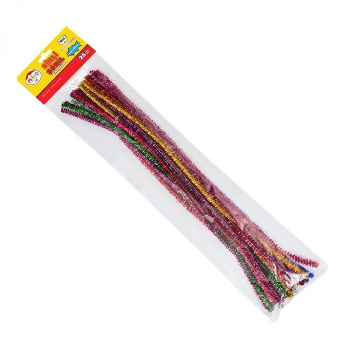 Mileo Şönil 6mmx30 Cm Simli Renkler 25 Li 1823