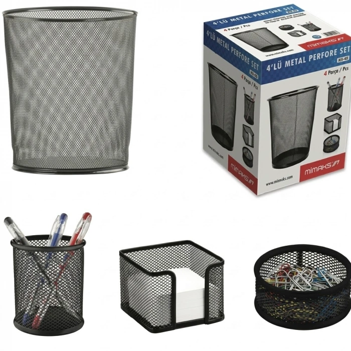 Mimaks Metal Set 4 Lü Gri Ms-4