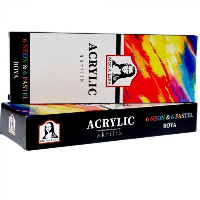 Mona Lisa Akrilik 12 Renk X 22 Ml Neon/pastel