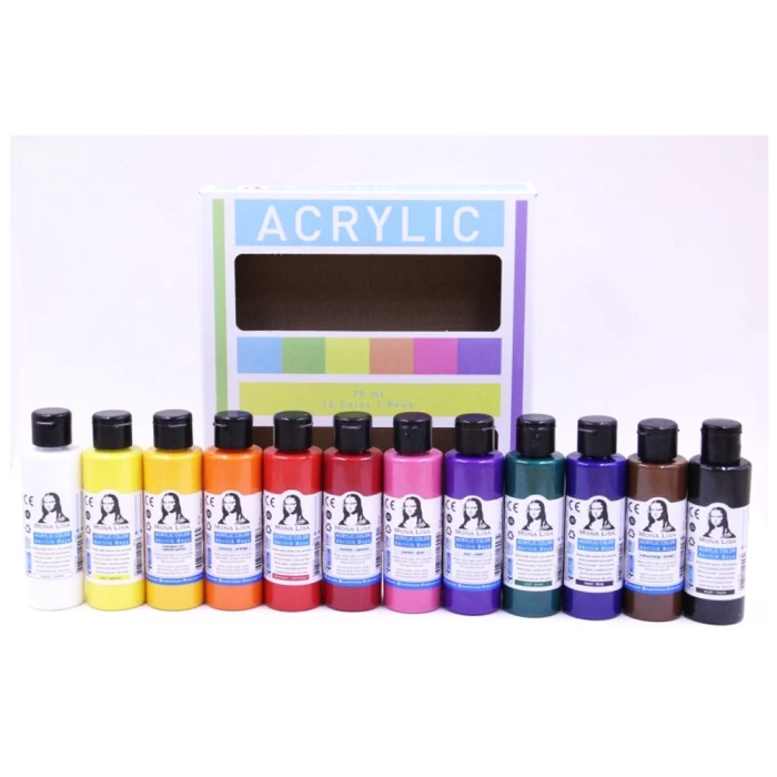 Mona Lisa Akrilik Boya 12x70 ML Set