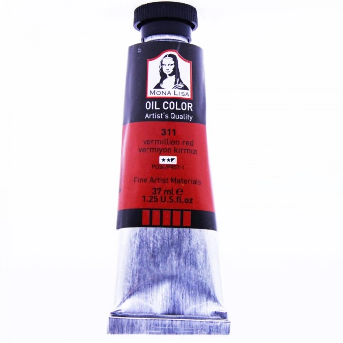 Mona Lisa Yağlı Boya 37 Ml Vermiyon Kırmızı 311