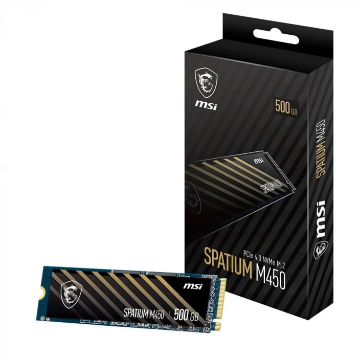 Msi 500gb Spatium M450 V1 Nvme Pcıe Gen4 X4 Okuma 3000mb – Yazma 2000mb M.2 Ssd Disk