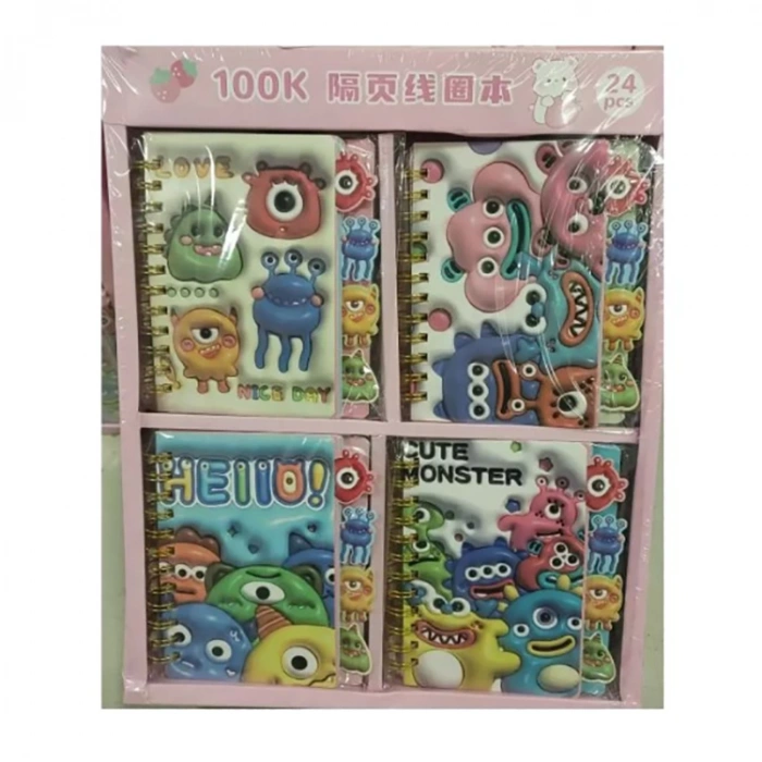 Munis Not Defteri Cute Monster 0724