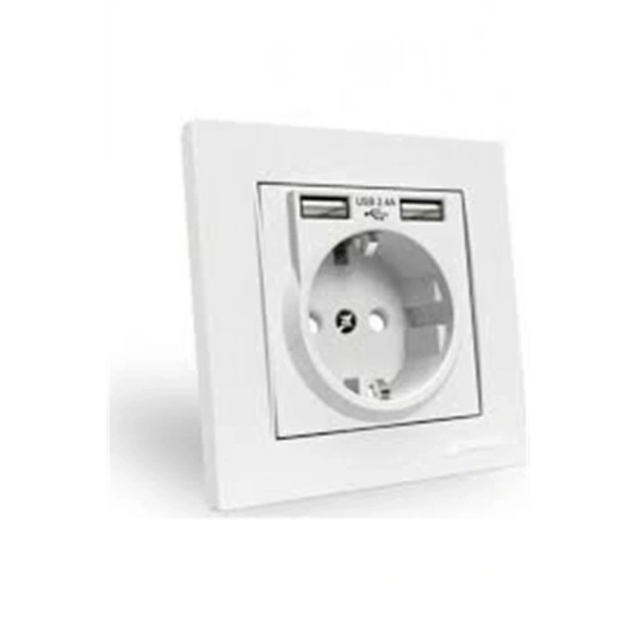 Mutlusan MUT-29-6 1X16 A. MONO.Topraklı Duvar Prizi  (010 083 500296)