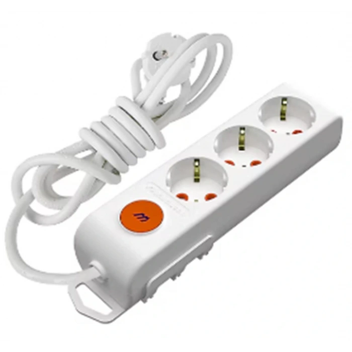 Mutlusan Rı-tech 3lü 1mt Anahtartopraklı  Grup Priz  (001 175 320002 01 00)