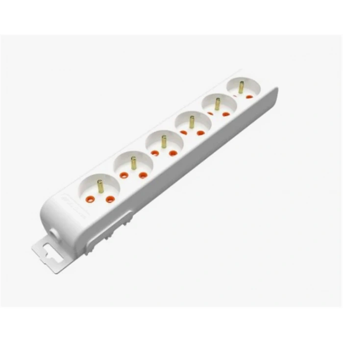 Mutlusan Rı-tech 6lı Ups Klemensli Topraklı  Grup Priz  (001 175 630001 00 00)