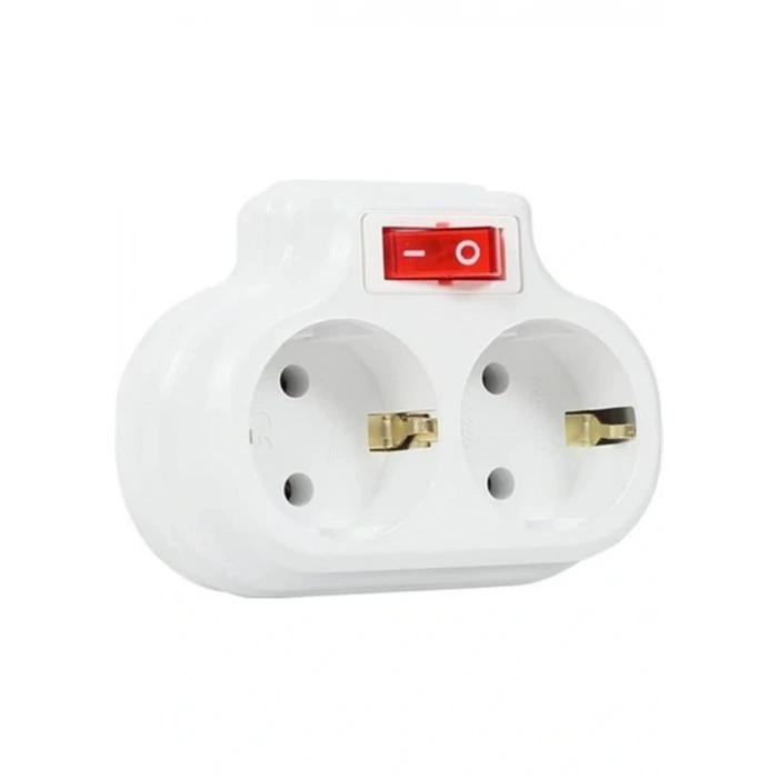 Mutlusan Topraklı 2lİ Anahtarlı Topraklı Fiş, Priz  001 170 0330 07 0000