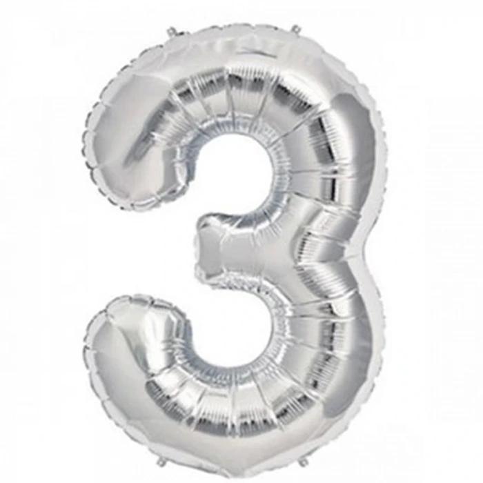 Nedi Balon Folyo 40 Rakam Gümüş 3 10764