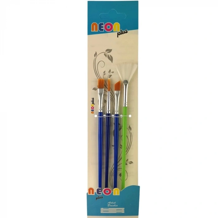 Neon Plus Fırça Seti 4 Lü Hkd-143