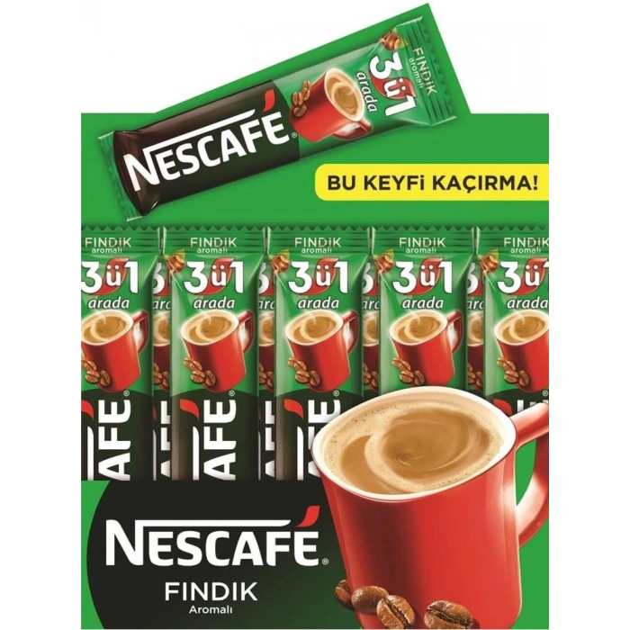 Nestle Nescafe 3ü1 Arada Fındıklı 48 Adet 17g Leia Hazelnut 12515292