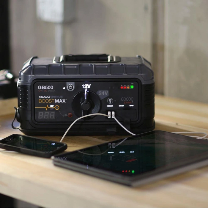 Noco Genius Gb500 12v/24v 6250amp Ultrasafe Lityum Akü Takviye + Powerbank + Led Lamba