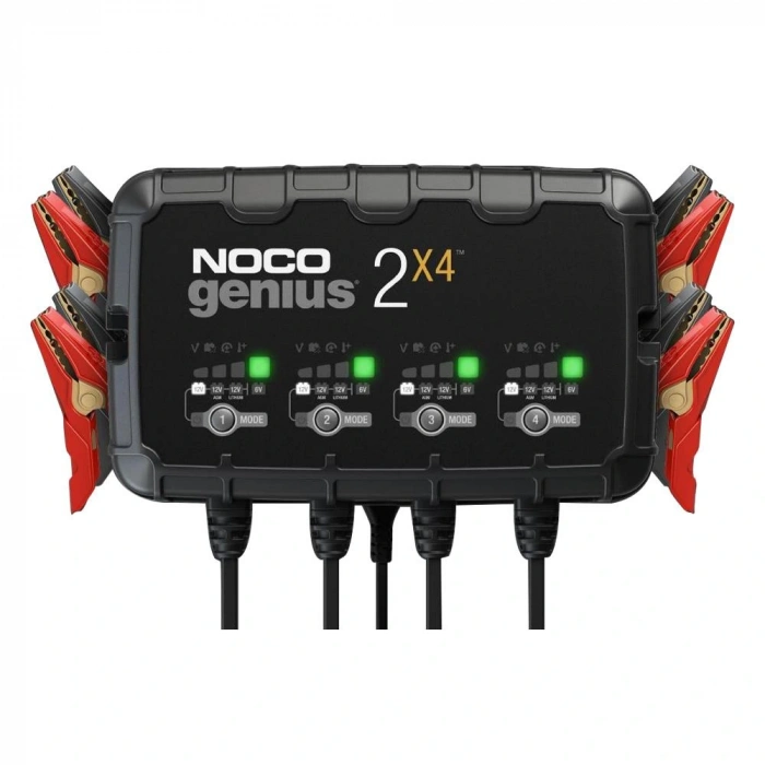 Noco Genıus2x4 6v/12v 40a Çoklu/4’lü Akıllı Akü Şarj Ve Akü Bakım/desülfatör