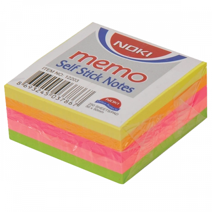 Noki Yapışkanlı Not Kağıdı 50x50 Pastel Küp Bl No:12203