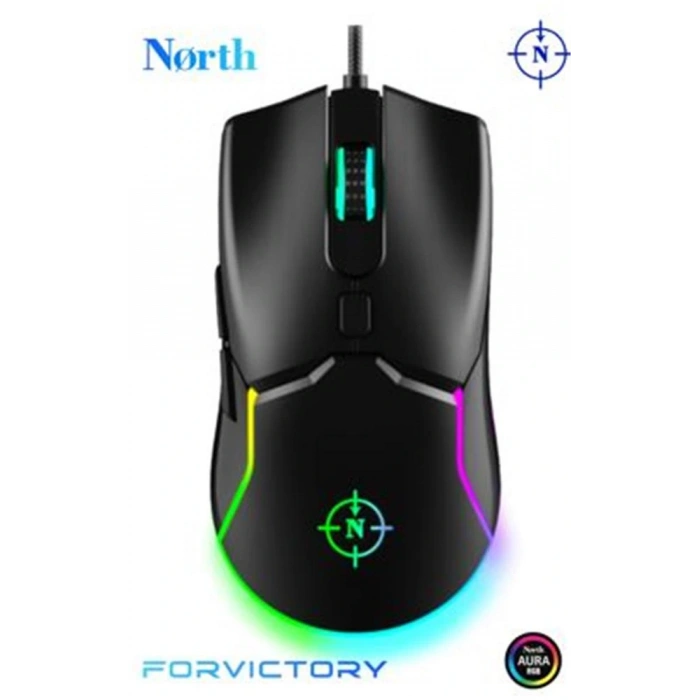 North Air Black Rgb Kablolu Profesyonel Oyuncu Mouse