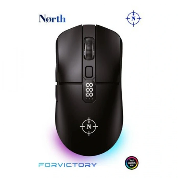 North Odin Pro WL Siyah 26K DPI 750 IPS 70G UltraLight RGB Kablosuz Gaming Mouse