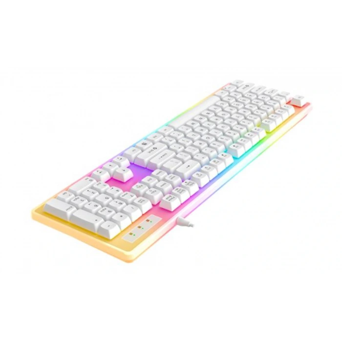 North Paladin Mekanik Hisli Türkçe RGB Beyaz Premium Gaming Klavye