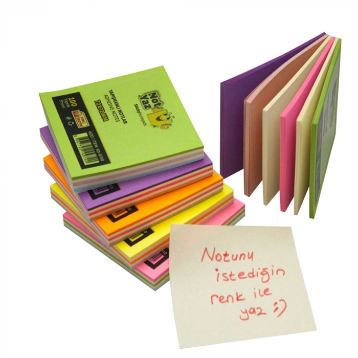 Not Yaz Yapışkanlı Not Kağıdı 100 Yp Adhesıve Notes Ad-9740