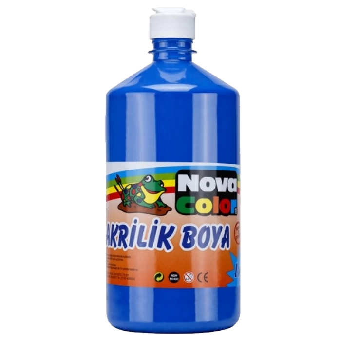 Nova Color Akrilik Boya 1 KG Mavi NC-223