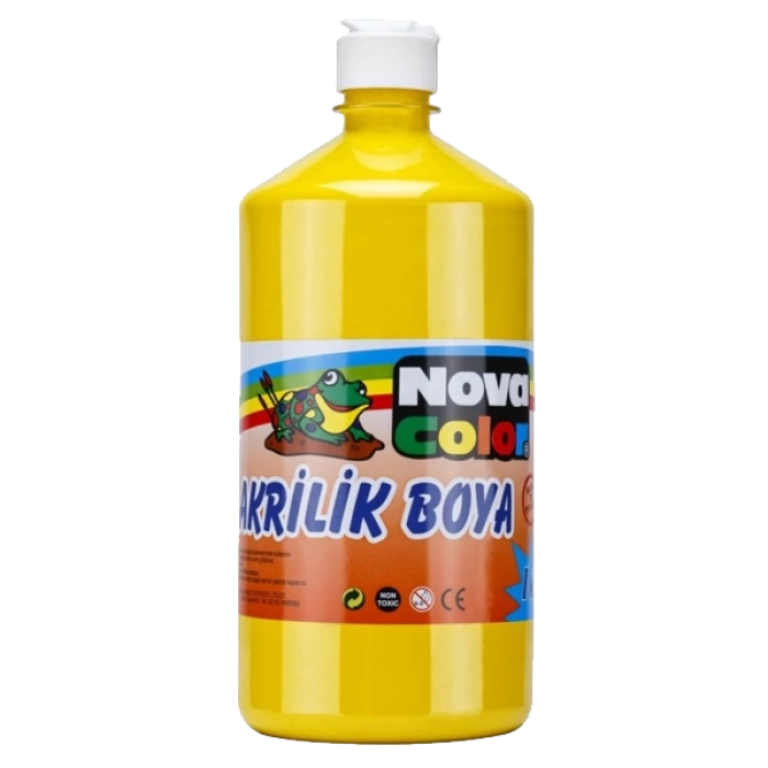 Nova Color Akrilik Boya 1 KG Sarı NC-221