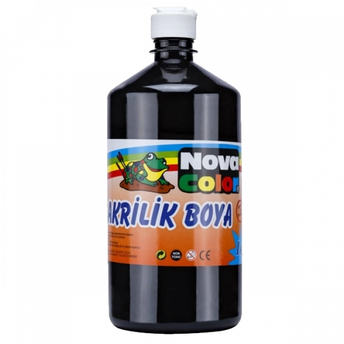 Nova Color Akrilik Boya 1 KG Siyah NC-226