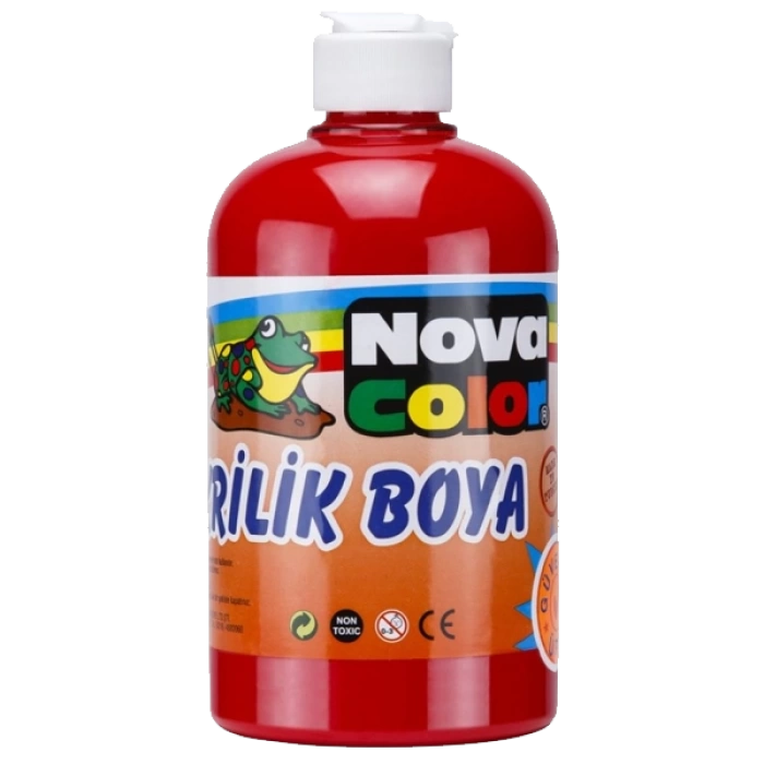 Nova Color Akrilik Boya 500 GR Kırmızı NC-382