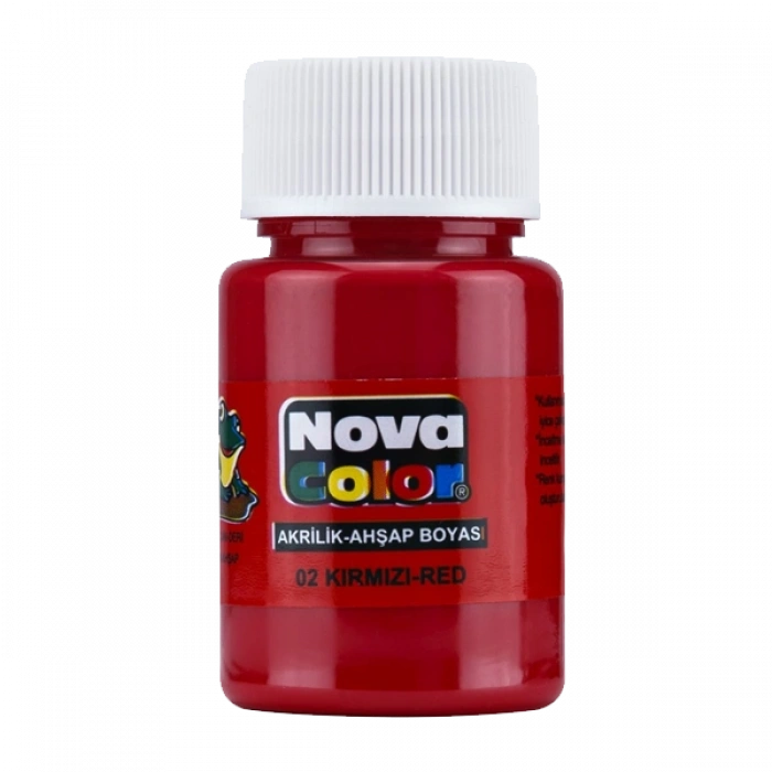 Nova Color Akrilik Boya Şişe 30 Cc Kırmızı Nc-170